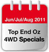 Top End 4wd camper specials for June, July, and August 2011